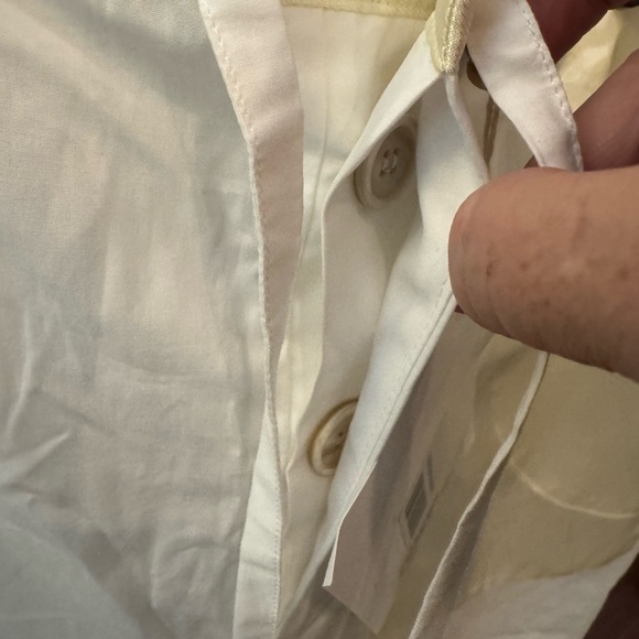 MARNI White Wide Leg Pants with Relaxed Fit and Textured Fabric - Picture 6 of 10